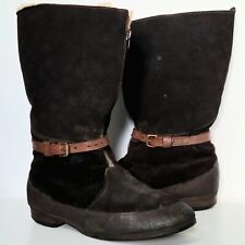 WW2 RAF FLYING BOOTS 1941 PATTERN 41 WWII PILOTS EQUIPMENT SHOES SIZE 9