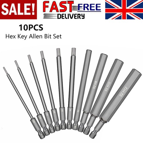 10x hex key allen bit - key, set