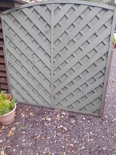 Fence Panel 6x6 Foot Lattice Design*Slight Second