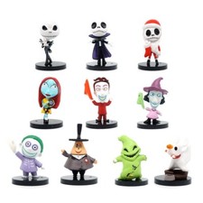 10x Jack Skellington Toy Nightmare Before Christmas 2.3'' Figure Model Gift New