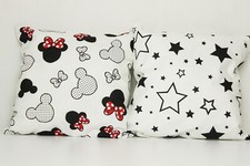 2pack baby pillows filled patterned cushions 4 pram cot bed mickey stars 1 year+