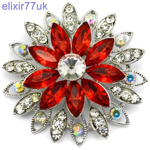 New silver flower brooch - silver,