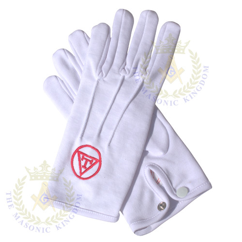 Cotton white masonic royal - masonic,