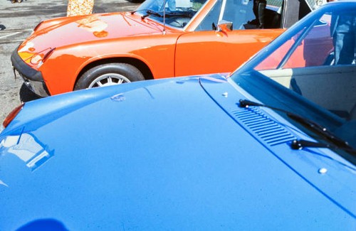 Porsche 914 bonnet detail