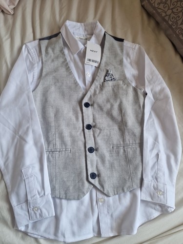 Next boys pic waistcoat set - 2,