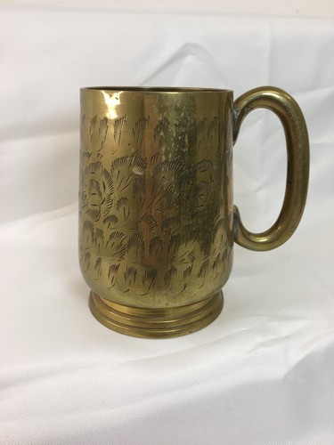 Vintage indian etched brass - vintage,