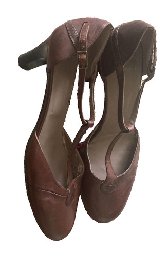 Clarks brown leather strap - brown,