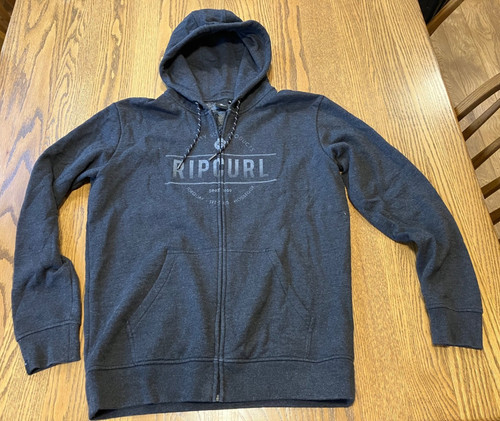 Mens grey rip curl - rip, zip