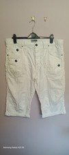 Red Herring W38 button fly white longer leg men's shorts, couple of light marks