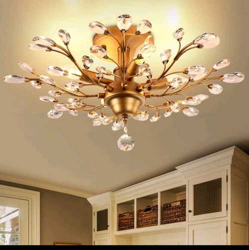 Gold chandeliers crystal - k9,