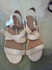 White open toe M&S ladies shoe