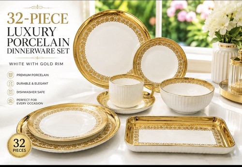 Piece porcelain dinner - porcelain,