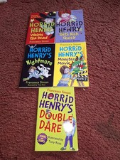 Horrid Henry's books X 5 By Francesca Simon