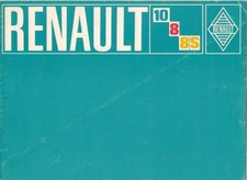 Renault 8 1100, 8S & 10 1300 1970-1971 UK Market Sales Brochure