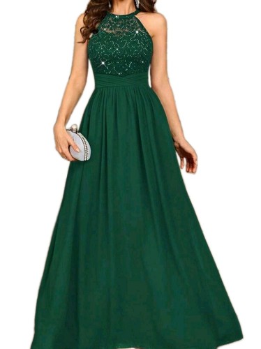 Emerald green sequin lace - green, open