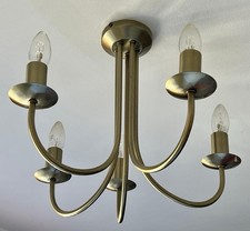 Homebase satin brass colour 5 arm ceiling light, model SHLP0003