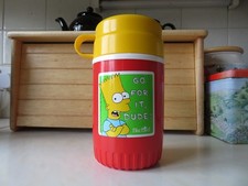 Vintage 1985 Bluebird Toys Bart Simpson small flask - The Simpsons - 1980s