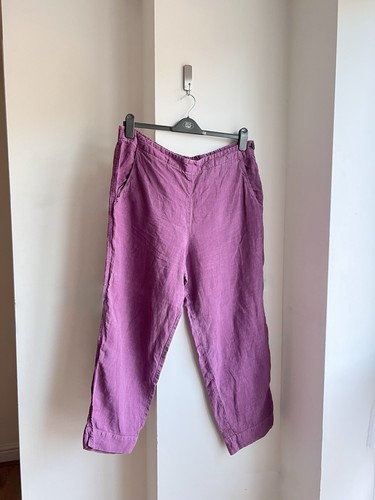 Oska purple 100 heavy linen - purple, 100%