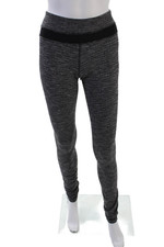 Lululemon Womens Abstract Print Low-Rise Activewear Ankle Leggings Gray Size 4