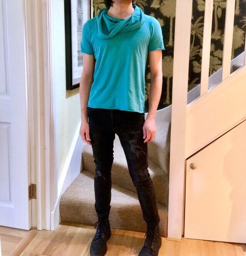 Unusual turquoise topman - xs,