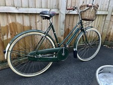 Vintage Raleigh All Steel Bicycle Green Ladies  Bike Superb  26" Wheel