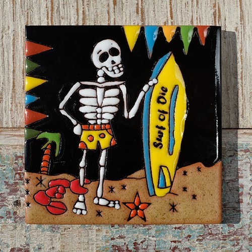Mexican relief tile 5x10 5 - relief,