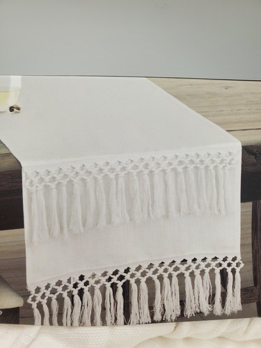 Envogue white macrame - envogue, 90"