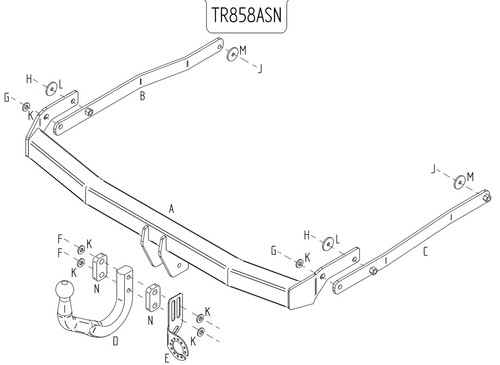 Towtrust swan neck towbar - towtrust,