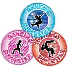144 Dancing Superstar Stickers
