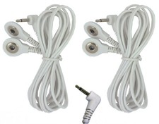 TENS ELECTRODE LEAD WIRES 2.5mm WITH A STUD/SNAP CONNECTION One Pair