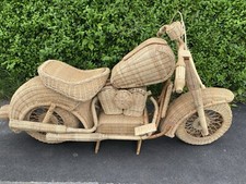 Ornamental Wicker and bamboo motorcycle