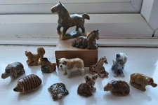 WADE WHIMSIES HEDGEHOG DOG HIPPO GIRAFFE DINOSAUR HORSE & FOAL  *SOME CHIPPED*