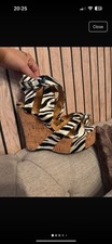H&M Zebra Print Cork Platform