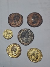6 WRL Roman Coin Copies -  Gold & bronze 