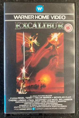 Excalibur 1981 pre cert vhs - 1981,