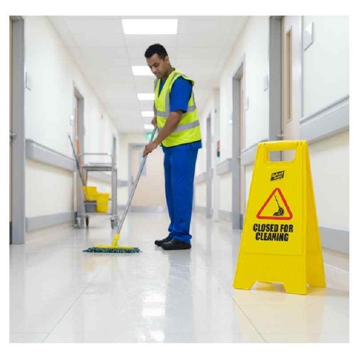 Floor sign closed for cleaning - sign,
