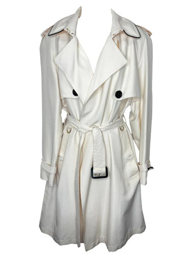 Burberry ivory silk trench - ivory,