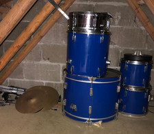 Full Size Blue Drum Kit