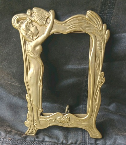 Art nouveau brass picture - nouveau,