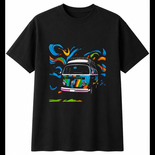 Camper van torn - mens, t-shirt