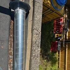 commercial kitchen extraction ducting, spiral, brackets, reducers, bird cage