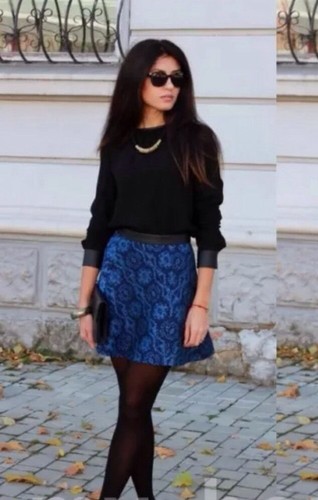 Zara skirt jacquard aztec - zara,