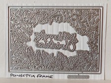 Christmas Dies - Poinsettia Frame with Merry Christmas Sentiment