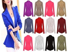 Womens Peplum Frill One Button