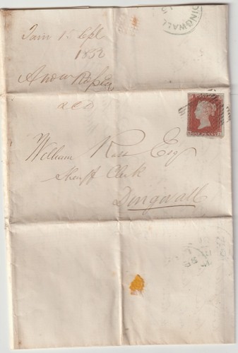 1852 tain ross shire - 1852,