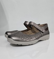 Womens Easy B Silver Leather