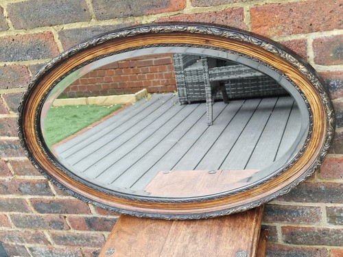 Vintage oval wall bevelled - oval,