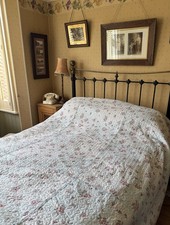 Vintage quilt bedspread duck - quilt,