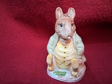 Beswick Samuel Whiskers BP2 Vintage Gold Oval Beatrix Potter figure 1948-1972