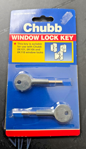 Chubb window lock keys - chubb,